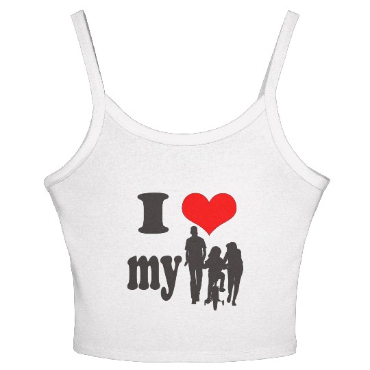 Family love Women's Spaghetti Strap Tank Top