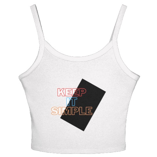 Minimalist Mastery: Keep It Simple Apparel Women's Spaghetti Strap Tank Top