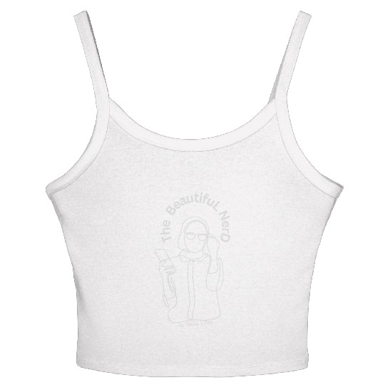 The Beautiful Nerd by Tavia Linen - Design Women's Spaghetti Strap Tank Top