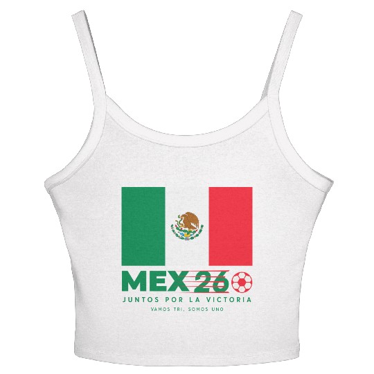 Mexico World Cup 2026 Women's Spaghetti Strap Tank Top Soccer