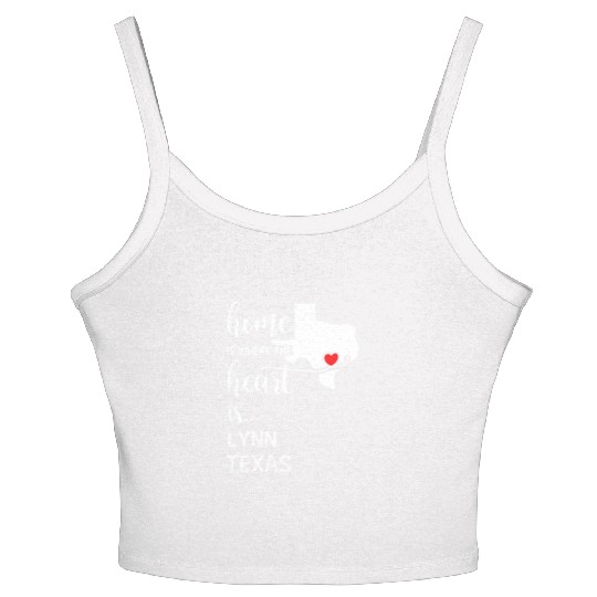 Lynn County Texas Is Where My Heart Is Gift Women's Spaghetti Strap Tank Top