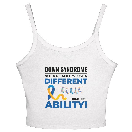Down Syndrome Awareness Different Ability Women's Spaghetti Strap Tank Top