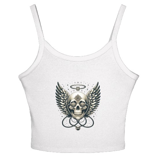 Guardian Embrace Skull Women's Spaghetti Strap Tank Top NICU Mom's Hope and