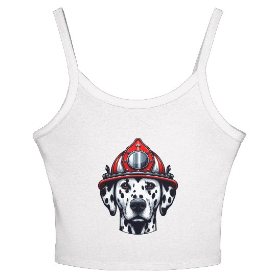 Braveheart Dalmatian: Firefighter's Companion Women's Spaghetti Strap Tank Top