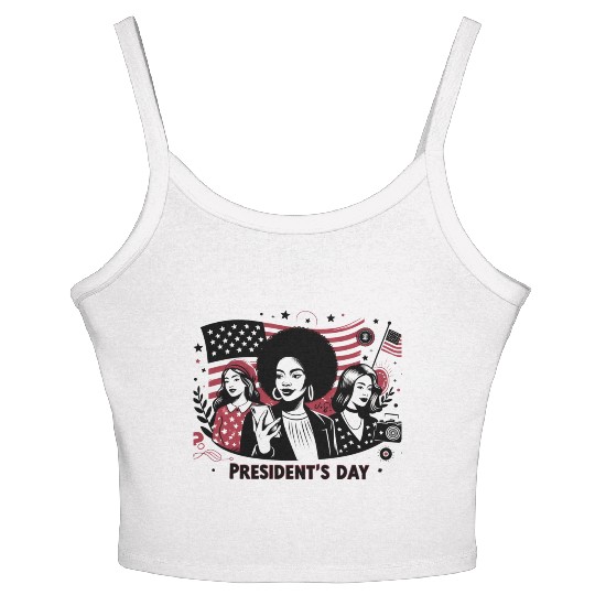 history of us presidents day Women's Spaghetti Strap Tank Top