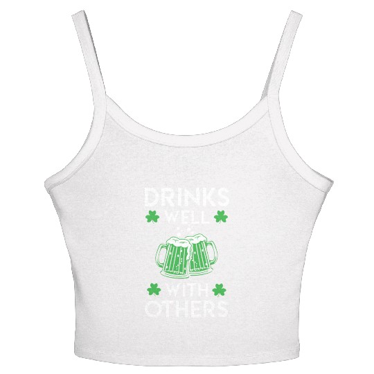 Green Beer St Patrick s Day Women's Spaghetti Strap Tank Top