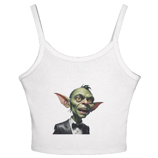 Green Goblin with Tuxedo Women's Spaghetti Strap Tank Top