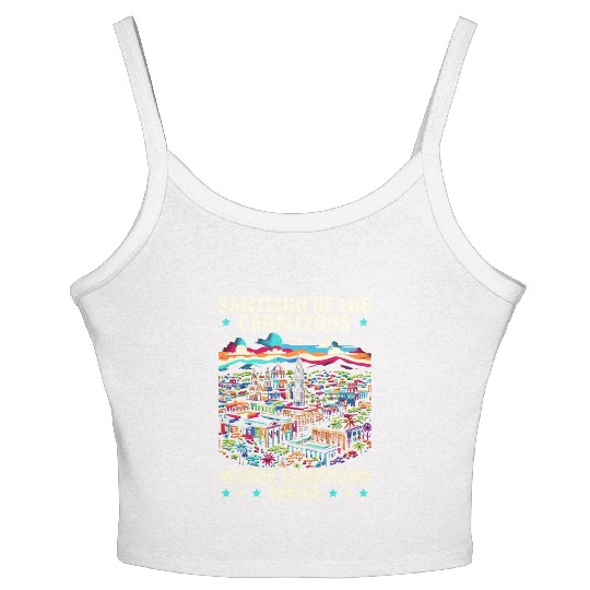 santSantiago De Los Caballeros Dominican Republic Women's Spaghetti Strap Tank Top
