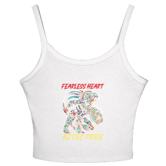 Aztec Jaguar Warrior Aztec Culture Indigenous Women's Spaghetti Strap Tank Top