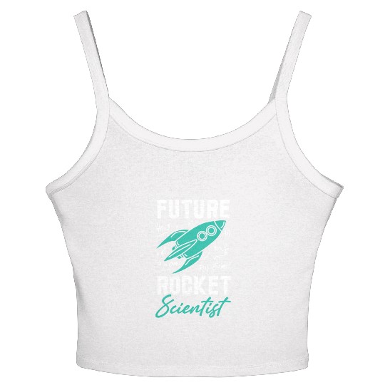 Rocket Scientist Future Mathematician Racket Women's Spaghetti Strap Tank Top