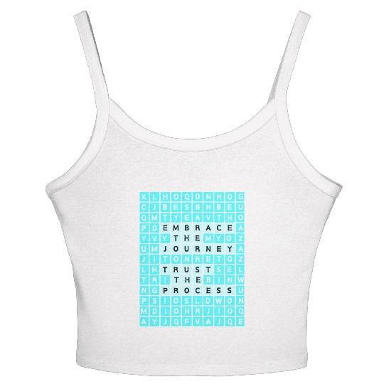 Embrace The Journey Trust The Process Women's Spaghetti Strap Tank Top
