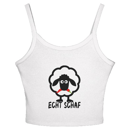 Sheep North German Lamb Shepherd Women's Spaghetti Strap Tank Top