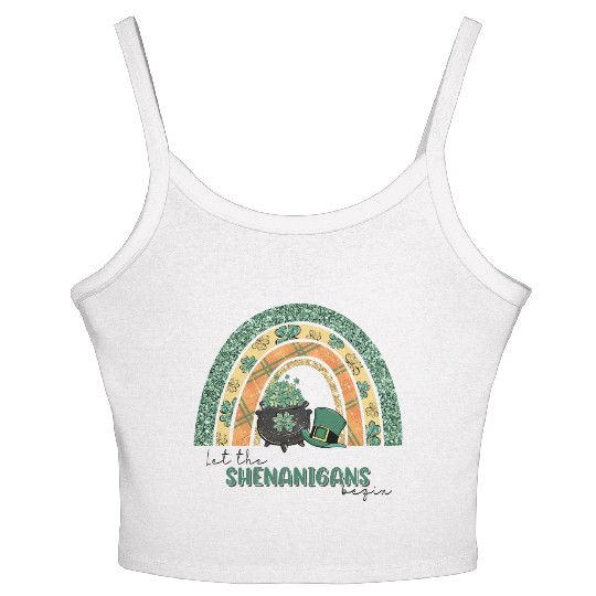 Let The Shenanigans Begin Women's Spaghetti Strap Tank Top