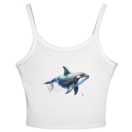 killer whale Women's Spaghetti Strap Tank Top
