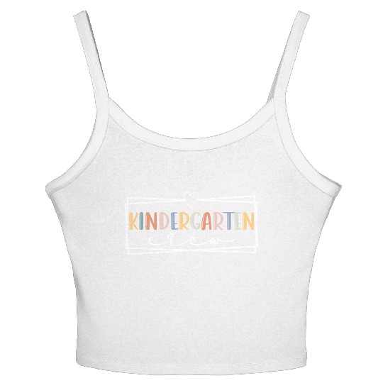 Kindergarten crew Kinder Teacher Team Kinder squad Women's Spaghetti Strap Tank Top