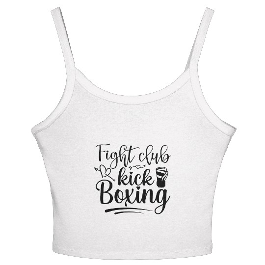 Fight club kickboxing, Boxing, Fighter, MMA, Boxer Women's Spaghetti Strap Tank Top