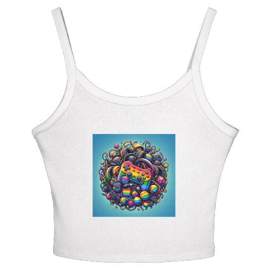 Controller Lovefest Gaymer Women's Spaghetti Strap Tank Top