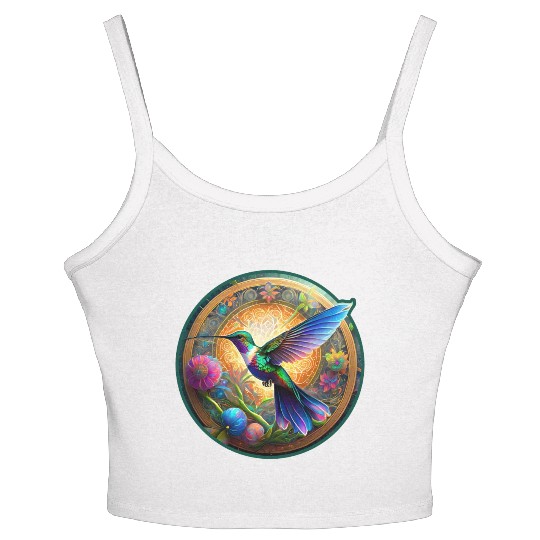 aiTee Hummingbird 01 Women's Spaghetti Strap Tank Top
