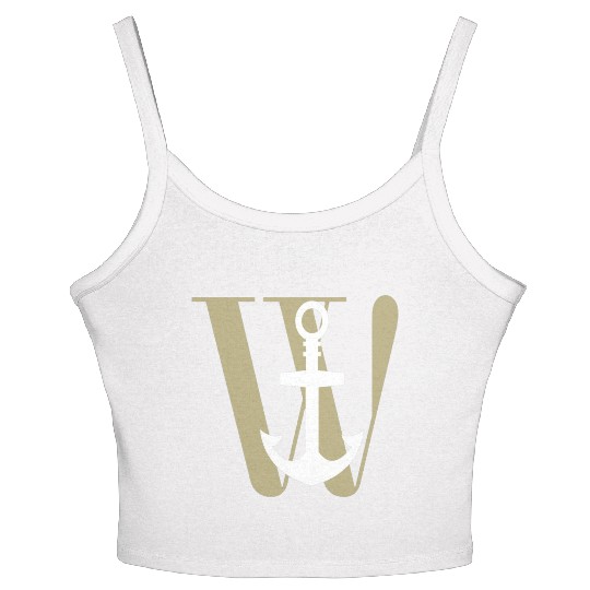 Wanchor W Anchor Essential,Hunter, pirate, ship Women's Spaghetti Strap Tank Top