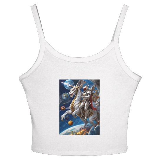 A powerful fantasy extraterrestrial warrior Women's Spaghetti Strap Tank Top