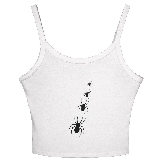 "Spiderweb Style: Weave Your Fashion Statement" Women's Spaghetti Strap Tank Top
