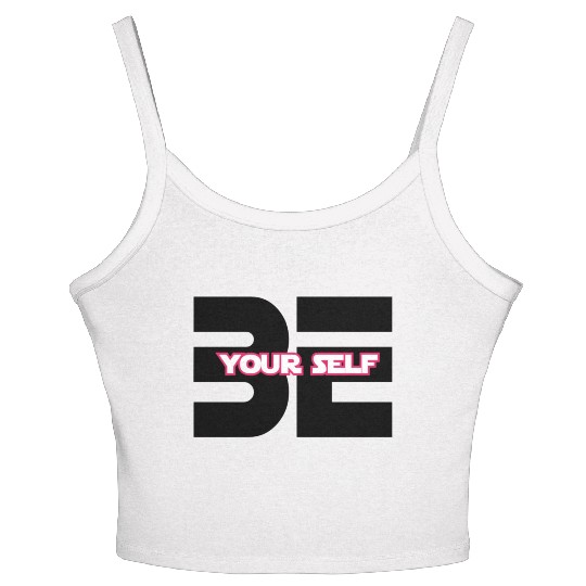"Be Yourself: Embrace Authenticity" Women's Spaghetti Strap Tank Top