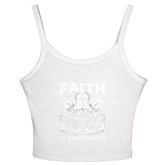 Gospel Music Religious Bible Scripture Christian Women's Spaghetti Strap Tank Top