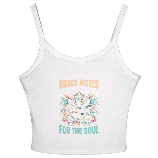 Gospel Music Religious Bible Scripture Christian Women's Spaghetti Strap Tank Top