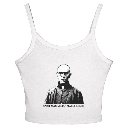 Saint Maximilian Maria Kolbe Women's Spaghetti Strap Tank Top