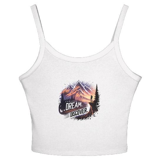 "Horizon Explorer: Embrace the Journey" Women's Spaghetti Strap Tank Top