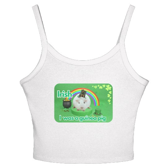 Irish I was a guinea pig Women's Spaghetti Strap Tank Top