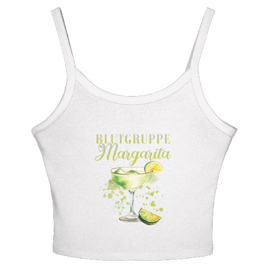 Blutgruppe Margarita Tequila Stag Party Women's Spaghetti Strap Tank Top