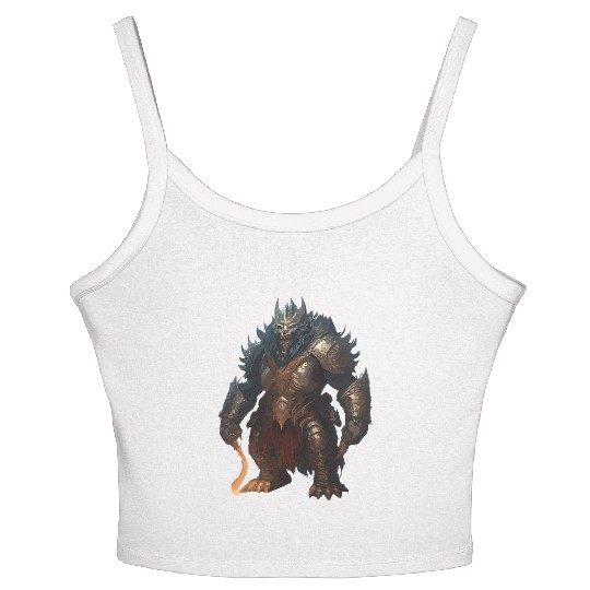 Threatening Ork Warriors In Armor Fantasy Graphics Women's Spaghetti Strap Tank Top