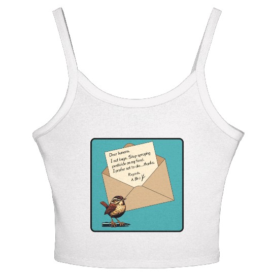 Cute Little Angry Bird Design Women's Spaghetti Strap Tank Top