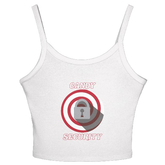 Candy Security Kids Parents Matching Birthday Women's Spaghetti Strap Tank Top