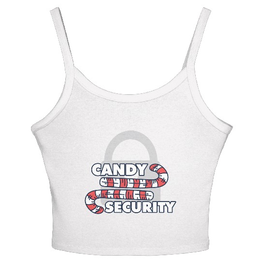 Candy Security Mom Dad Matching Birthday Costume Women's Spaghetti Strap Tank Top