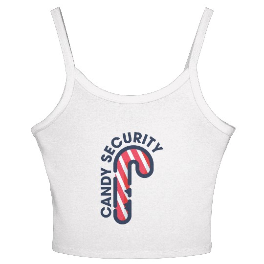 Candy Security Mom Dad Matching Birthday Costume Women's Spaghetti Strap Tank Top
