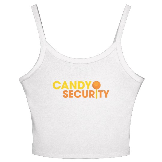 Candy Security Mom Dad Matching Birthday Costume Women's Spaghetti Strap Tank Top
