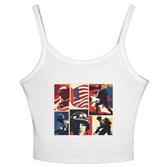 Memorial Day 6 Women's Spaghetti Strap Tank Top