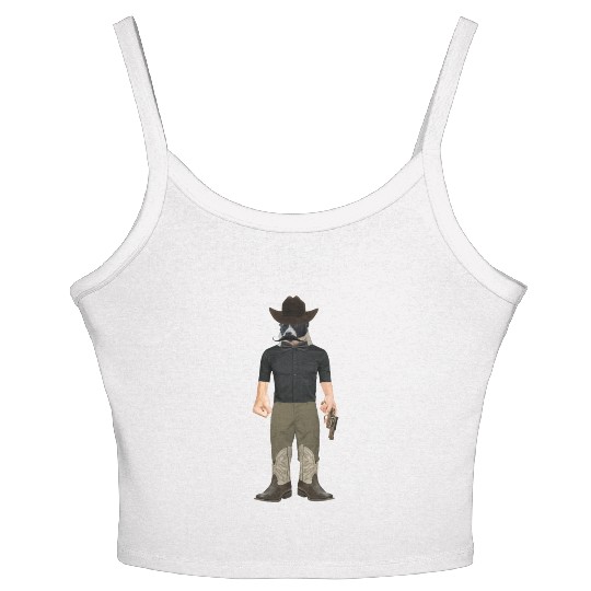 Cowboy Dog Women's Spaghetti Strap Tank Top