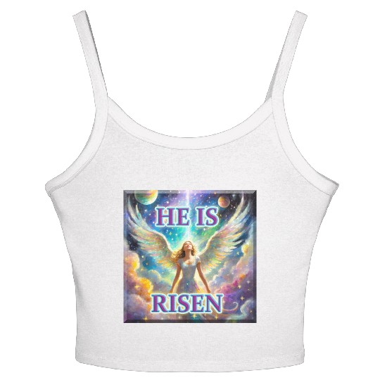 Angelic Joy and Supernatural Elation, HE IS RISEN! Women's Spaghetti Strap Tank Top