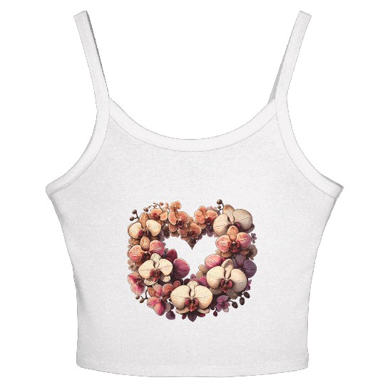 Orchids Women's Spaghetti Strap Tank Top