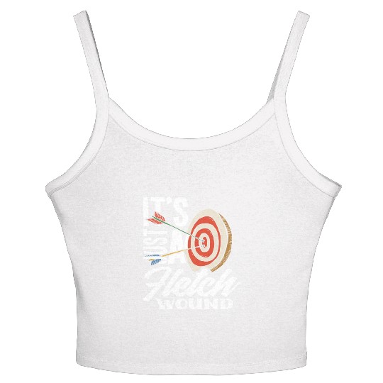 Funny Archery Bow Women's Spaghetti Strap Tank Top