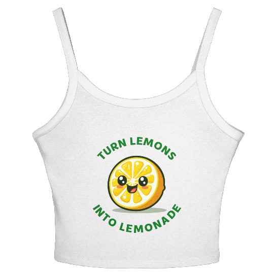 Turn Lemons Into Lemonade Women's Spaghetti Strap Tank Top