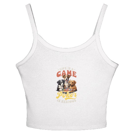 Poker Life Is Game Poker Is Serious Women's Spaghetti Strap Tank Top