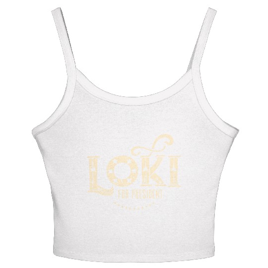 Loki For President Funny History Women's Spaghetti Strap Tank Top