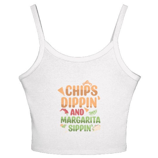 Margarita Sippin' Summer Vibes Women's Spaghetti Strap Tank Top