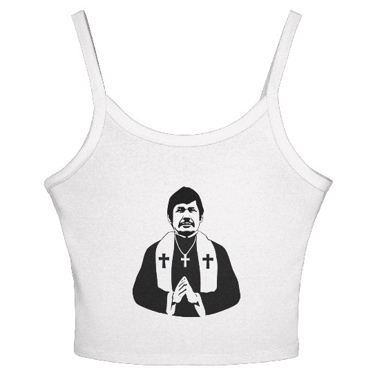 Charles Bronson Priest Women's Spaghetti Strap Tank Top - Vintage Hollywood