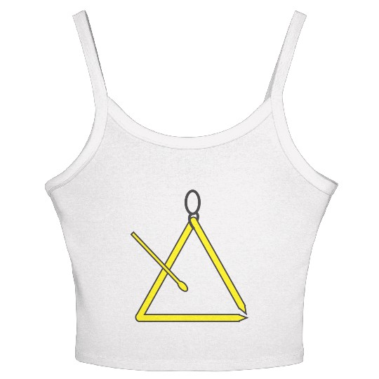 Triangle music instrument for orchestra Women's Spaghetti Strap Tank Top