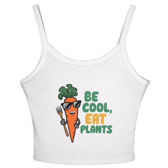Cool Carrot In Sunglasses Women's Spaghetti Strap Tank Top